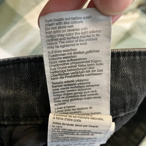 Mavi Marcus Slim Straight Jeans Mens 32 Black Distressed - Picture 7 of 11